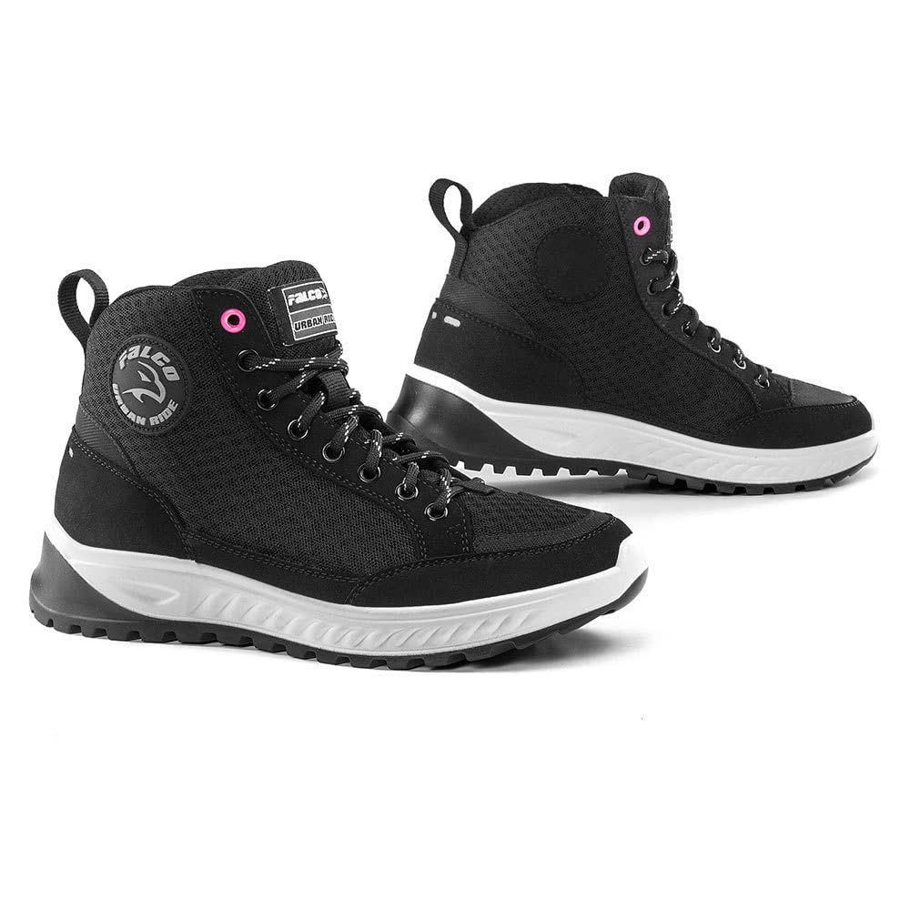 Falco Airforce Damen Motorradschuhe (Black,38)