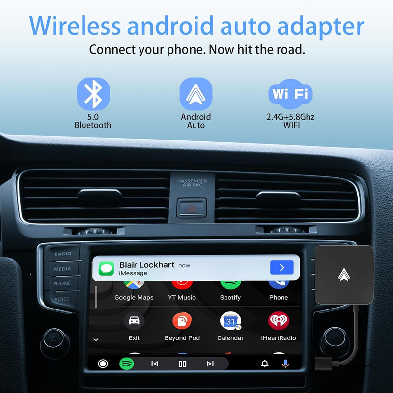 Android Auto Wireless Adapter Wireless Android Auto Adapter für Autos und Stereoanlagen die kabelgeb