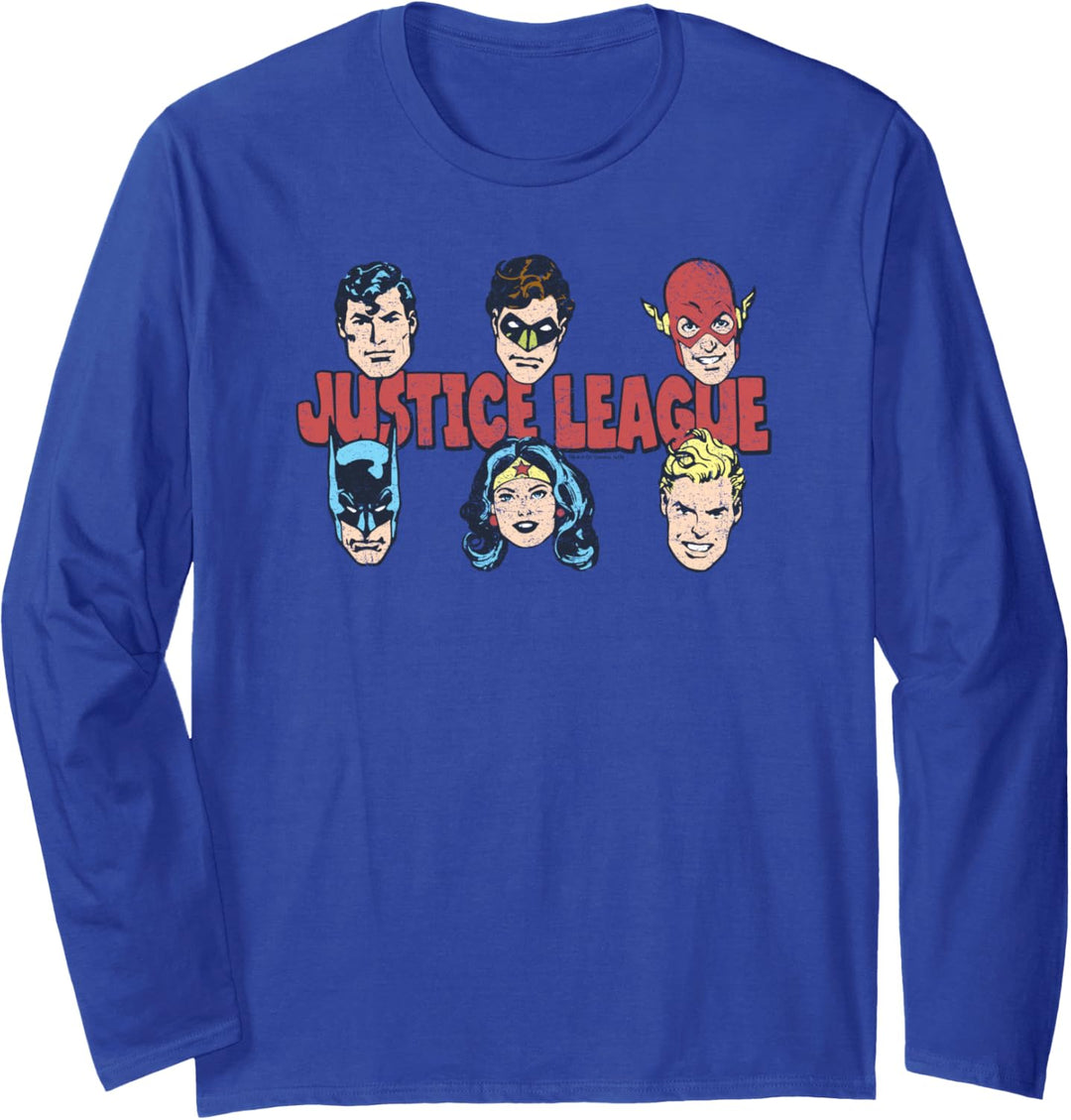 Justice League Justice Lineup Langarmshirt