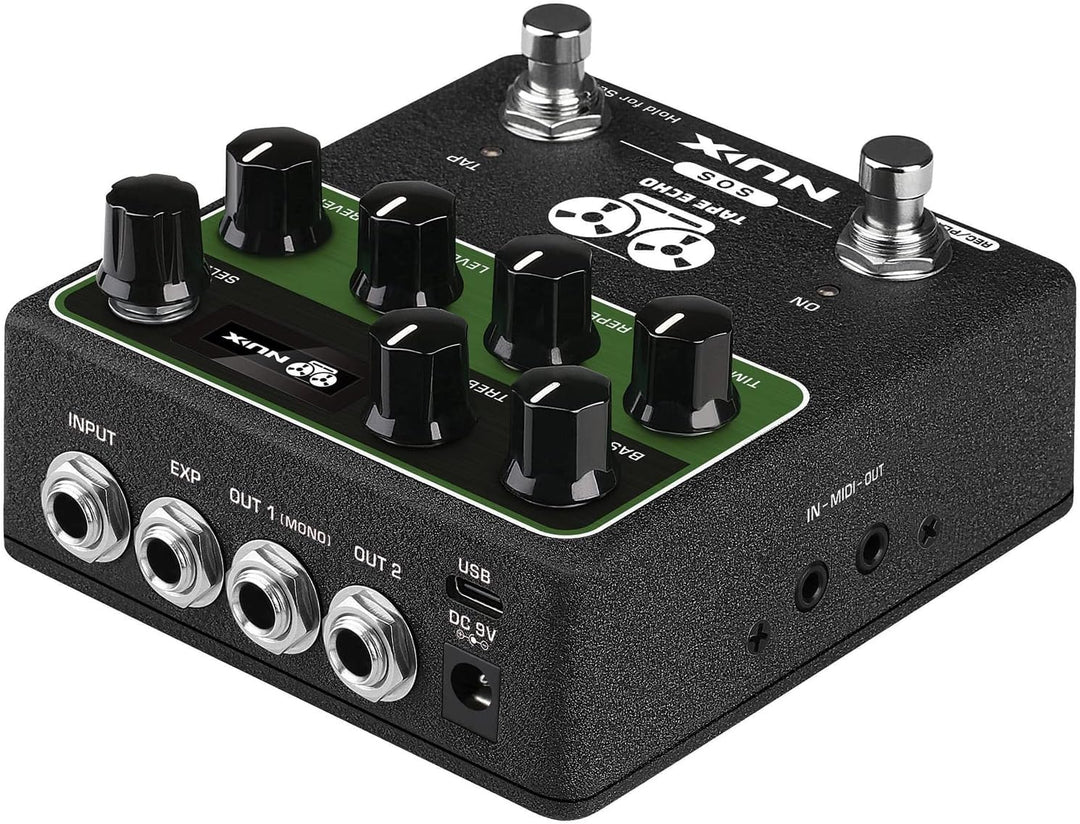 NUX - NDD7 – Tape Echo Pedal mit Midi, Grün