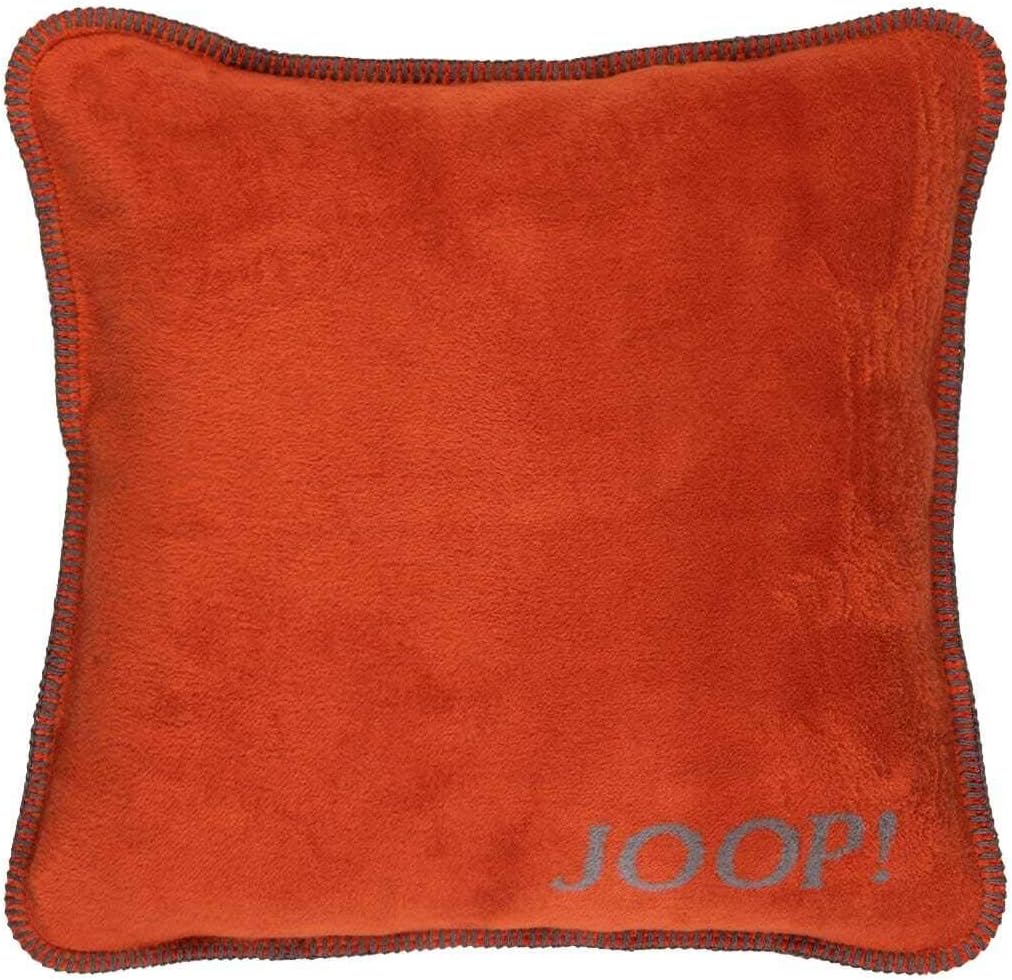Joop! Kissen Uni Doubleface Farbe Rooibos Graphit Grösse 50x50 cm