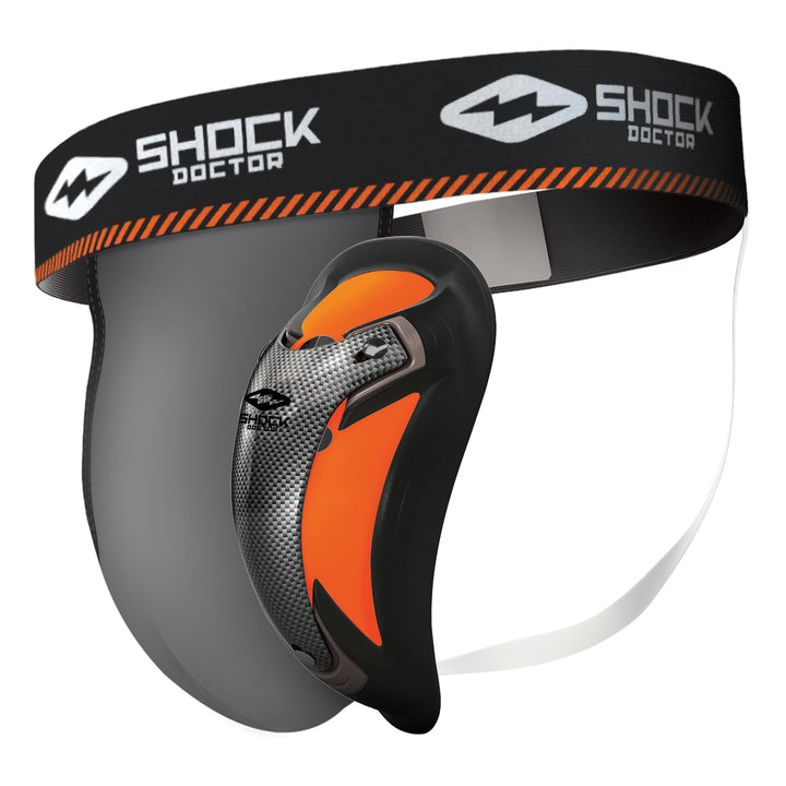 Shock Doctor Suspensorium mit Carbon Flexcup 329 VAS1 VAS2 Grey S, Grey S