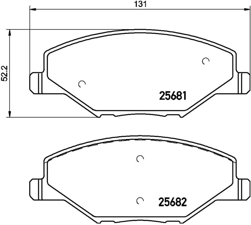 HELLA PAGID 8DB 355 020-521 Bremsbelagsatz - T2204 - Dicke/Stärke: 18mm - Bremssystem: TRW - nicht f