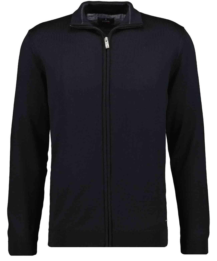 RAGMAN Herren Merino Strickjacke S Schwarz-009, S Schwarz-009
