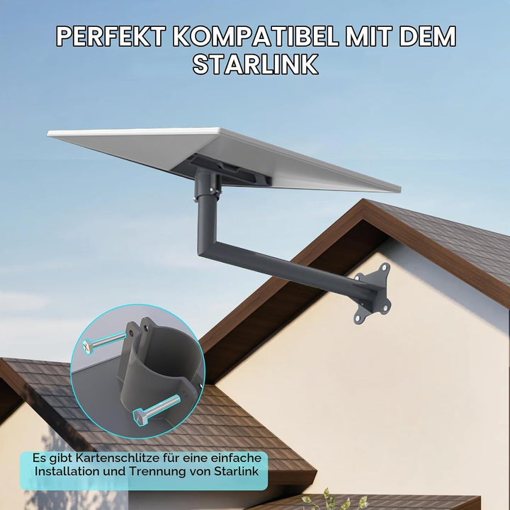 Starlink V3 Halterung, Starlink V3 lange Wandhalterung, Starlink V3 Dachhalterung, vertikales Starli