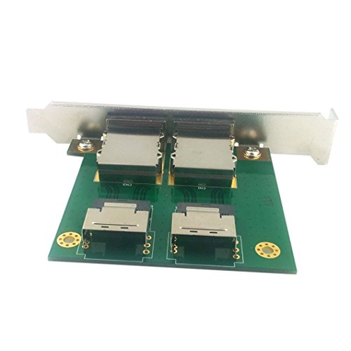 jser Dual Anschlüsse Mini-SAS SFF-8088 zu SAS 36-pin SFF-8087 PCBA weiblich Adapter mit PCI-Halterun