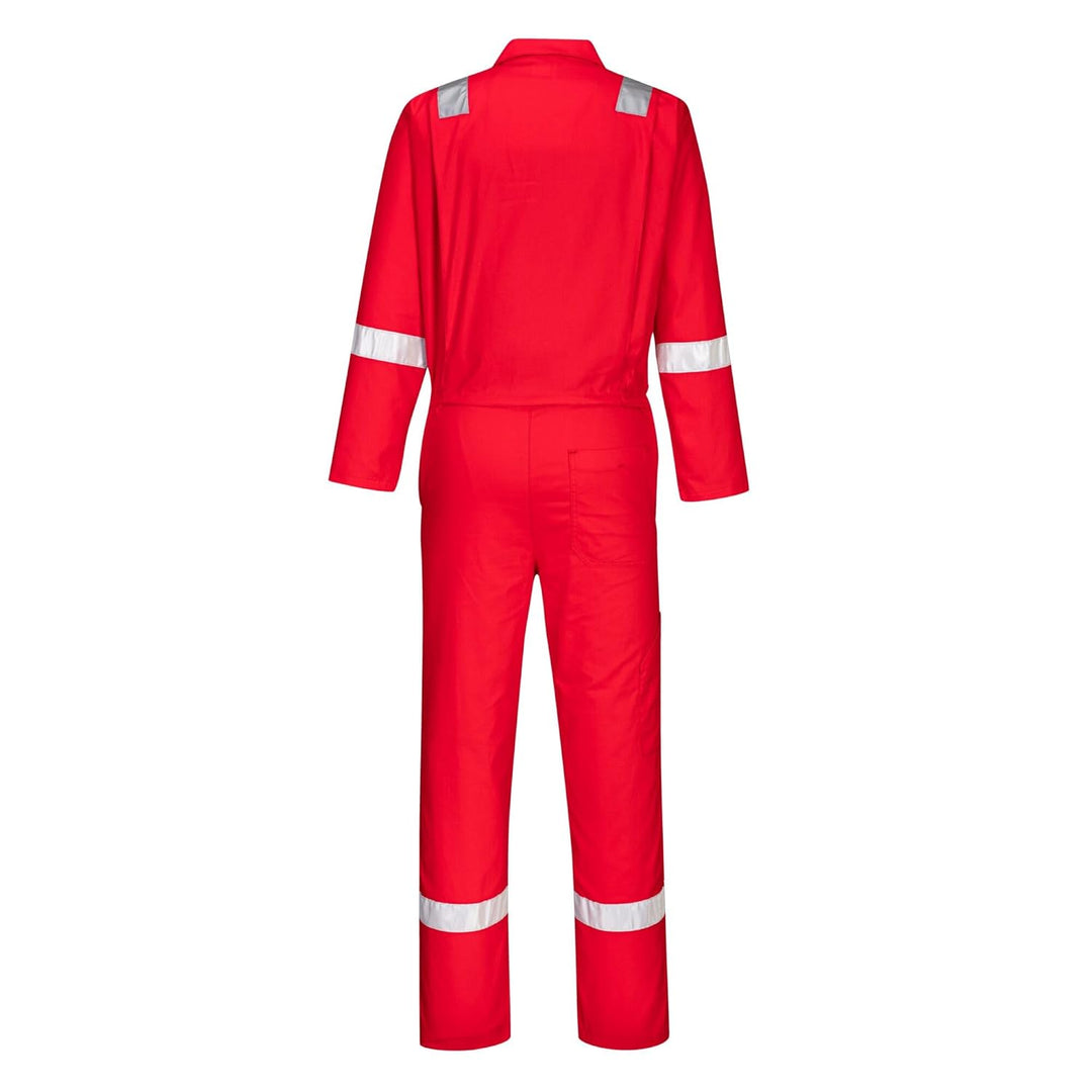 Portwest Iona Baumwoll Overall, Grösse: S, Farbe: Rot, C814RERS Rot S, Rot S