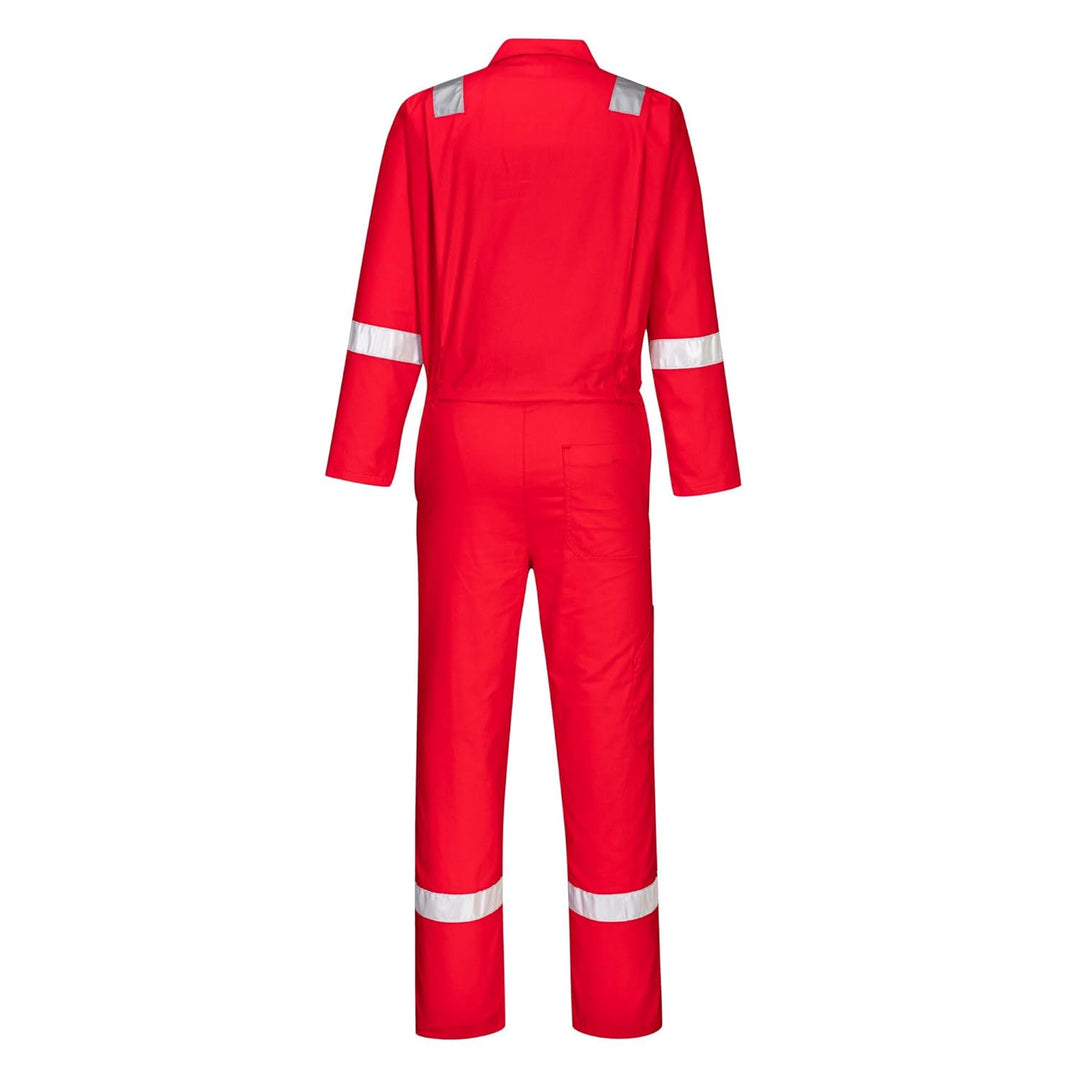 Portwest Iona Baumwoll Overall, Grösse: L, Farbe: Rot, C814RERL Rot L, Rot L