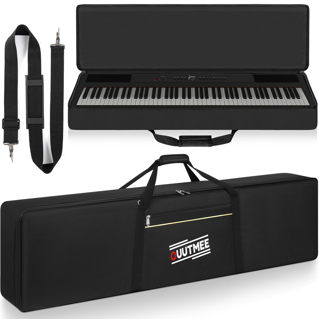 88 Keyboard Tasche Zwei Möglichkeiten Zum Tragen,136 x 18 x 34 cm Keyboard Piano Tasche,600D Waterpr