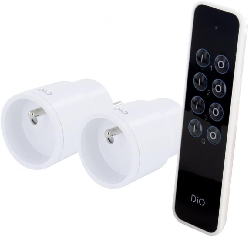 DiO Connected Home 2 Ein/Aus Steckdosen + Fernbedienung