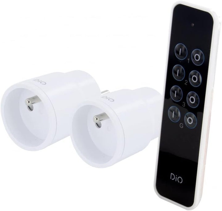 DiO Connected Home 2 Ein/Aus Steckdosen + Fernbedienung