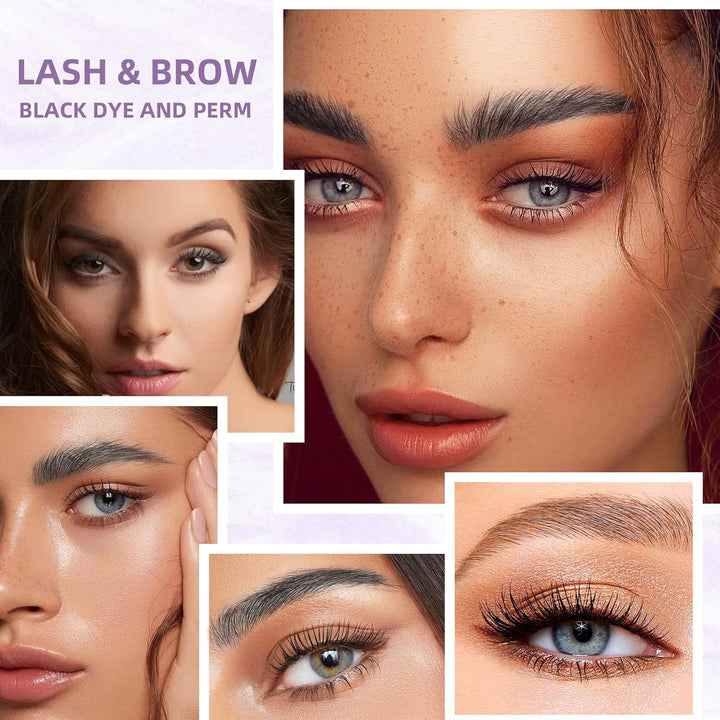 PERMANIA Wimpernlifting Set mit Farbe Schwarz, Lash Lift und Tint enthält die nötigen Utensilien, La