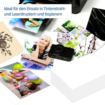 200 Blatt Druckerpapier A4 120g Weiss, 210× 297 mm Inkjet/Kopierpapier, Weiss