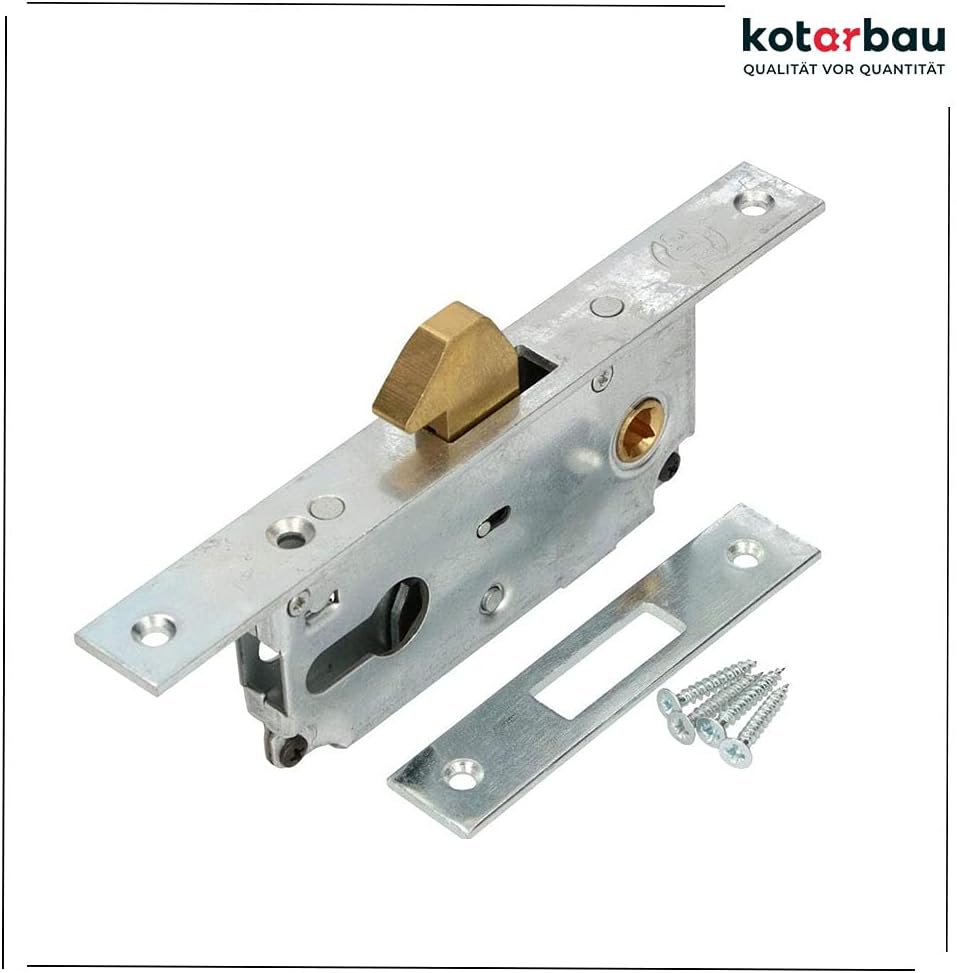 KOTARBAU® Hakenschloss Schiebetore Einsteckschloss 72/40 Schiebetürschloss Hakenfallenschloss Verzin
