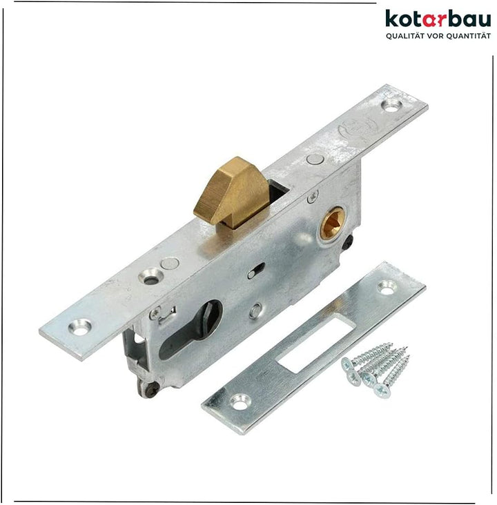 KOTARBAU® Hakenschloss Schiebetore Einsteckschloss 72/40 Schiebetürschloss Hakenfallenschloss Verzin