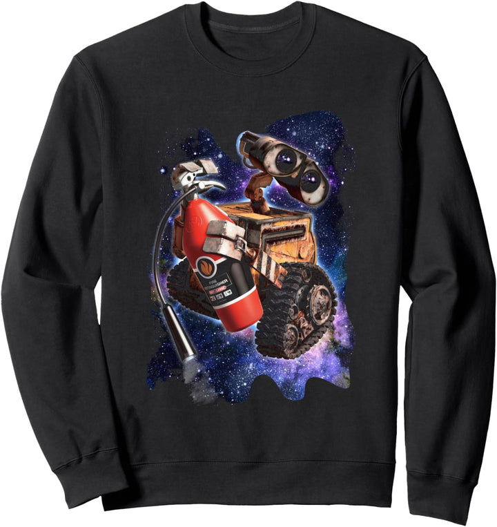 Disney Pixar Wall-E Fire Extinguisher Galaxy Background Sweatshirt