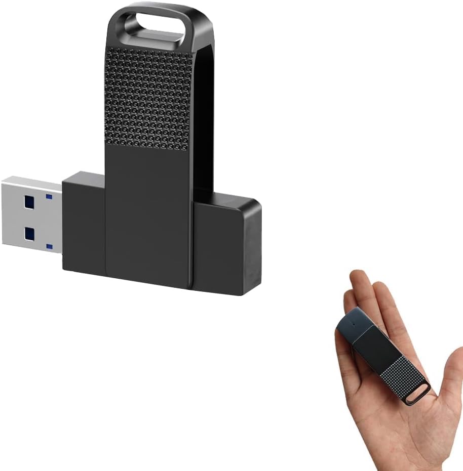 USB-Diktiergerät, 64 G, digital, sprachaktiviert, kleines Diktiergerät, Mini-USB-Sound-Recorder, Upg
