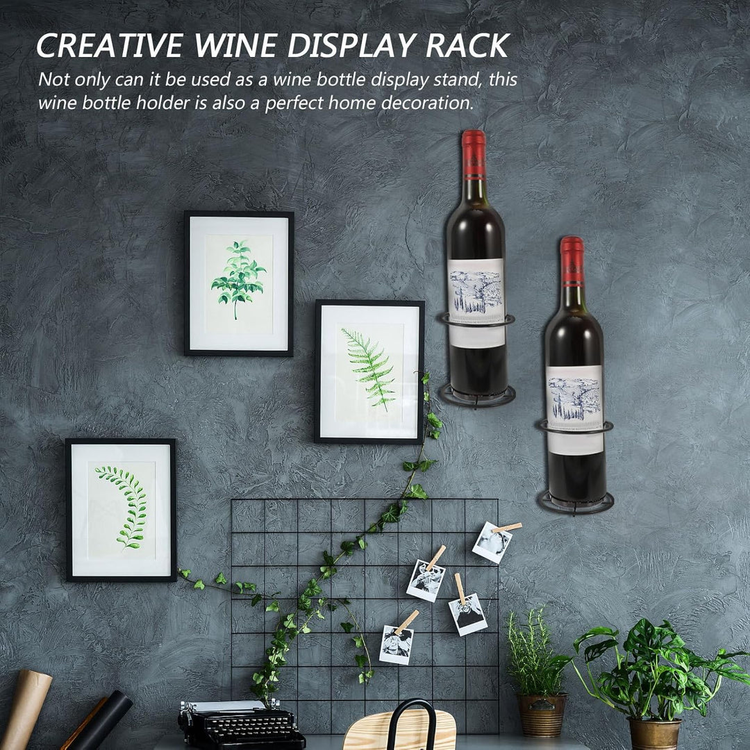 UPKOCH 2 Stücke Wand Montiert Weinregal Display Racks Wein Lagerung Veranstalter Flaschenhalterung W