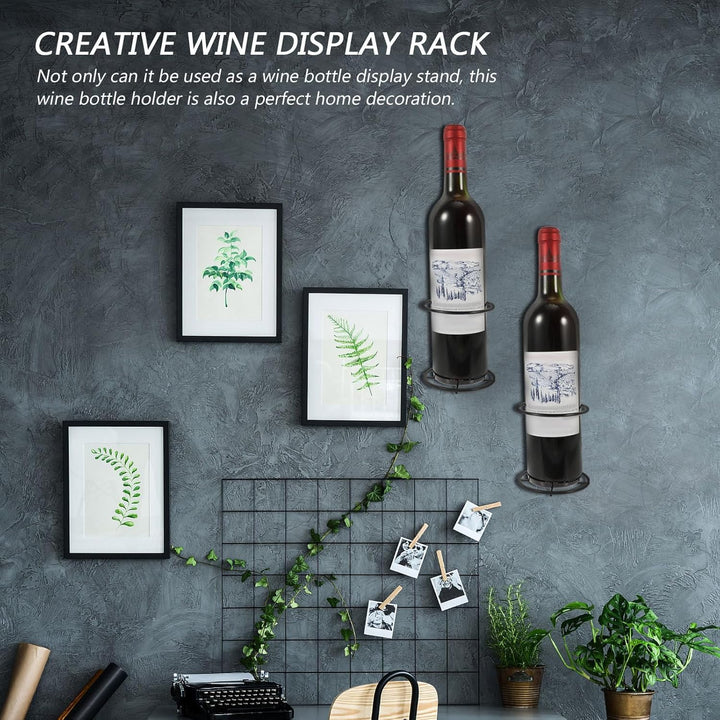 UPKOCH 2 Stücke Wand Montiert Weinregal Display Racks Wein Lagerung Veranstalter Flaschenhalterung W