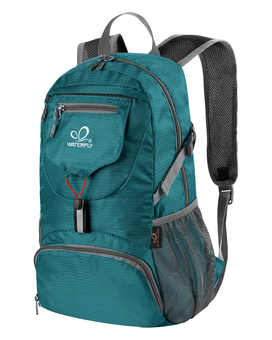 WATERFLY Ultraleicht Faltbar Klein Rucksack: 20L Leicht Packable Wanderrucksack Tagesrucksack Trekki