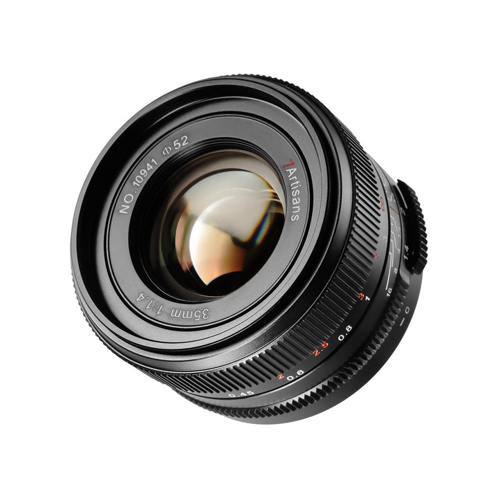 7artisans 35 mm F1.4 Mark Ⅱ Full Frame Manual Focus Prime Objektiv Grosse Blende Kompatibel mit Niko