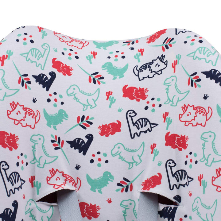 JYOKO KIDS Baumwollbezug für Autositz kompatibel mit Pebble Maxi Cosi, Bebe Confort (Dino Party), Di