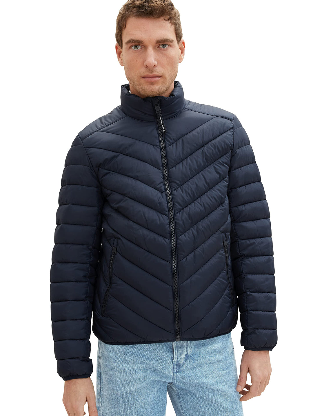 TOM TAILOR Herren Lightweight Steppjacke mit Stehkragen S 10668-sky Captain Blue, S 10668-sky Captai