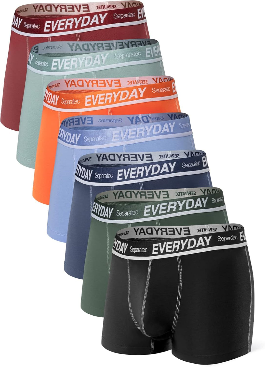 Separatec Boxershorts Herren 7er Pack aus Weicher Baumwolle Unterhosen Männer mit Unterstützender Se