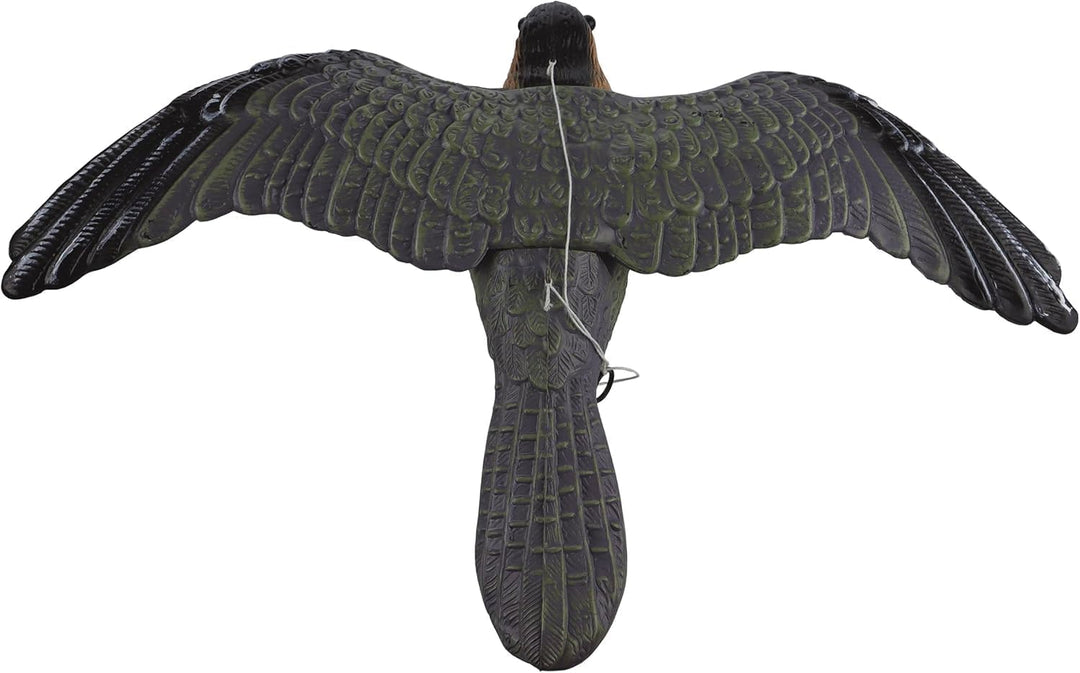 Vogelscheuche und Nagerschreck 52 cm Spannweite - ideal gegen lästige Tauben, Amseln und Elstern.