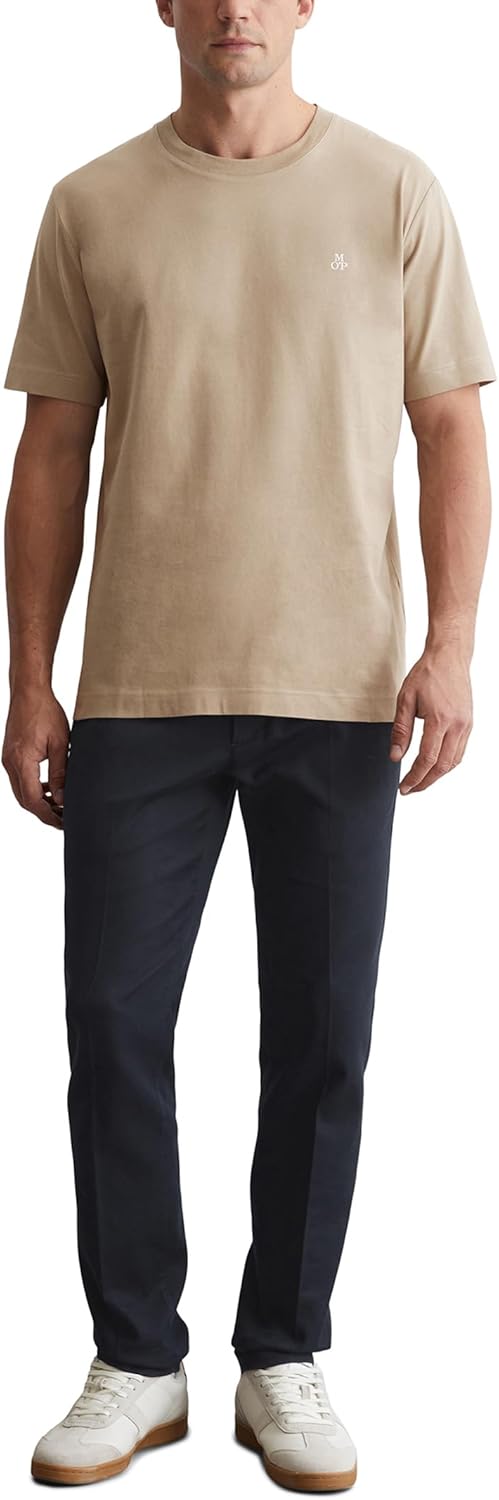 Marc O'Polo Herren T-Shirt aus Bio-Baumwolle Basic XS Charleston Gray, XS Charleston Gray