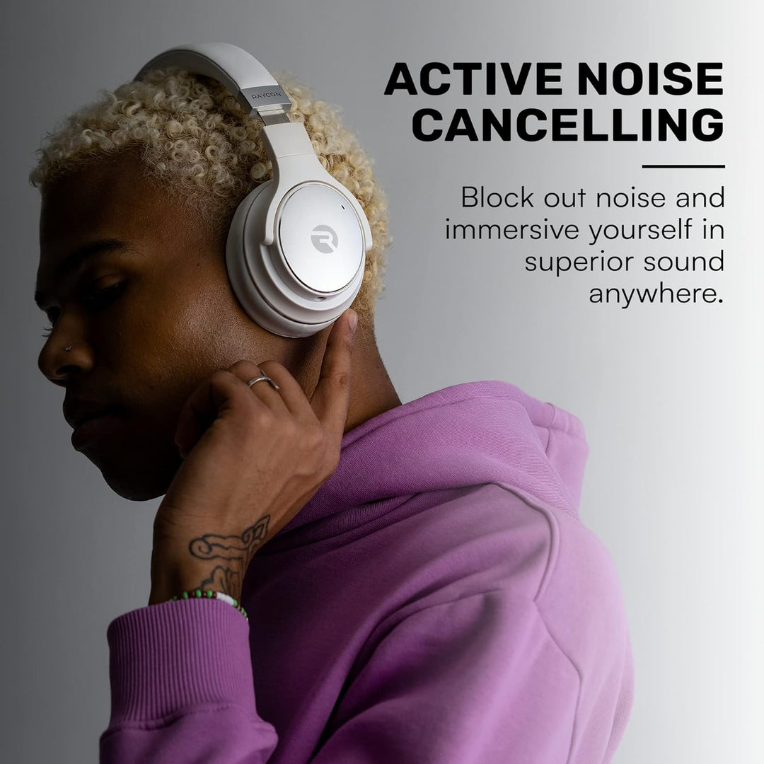 Raycon Everyday Kabellose Bluetooth Over Ear Kopfhörer, mit aktiver Geräuschunterdrückung, Bewusstse