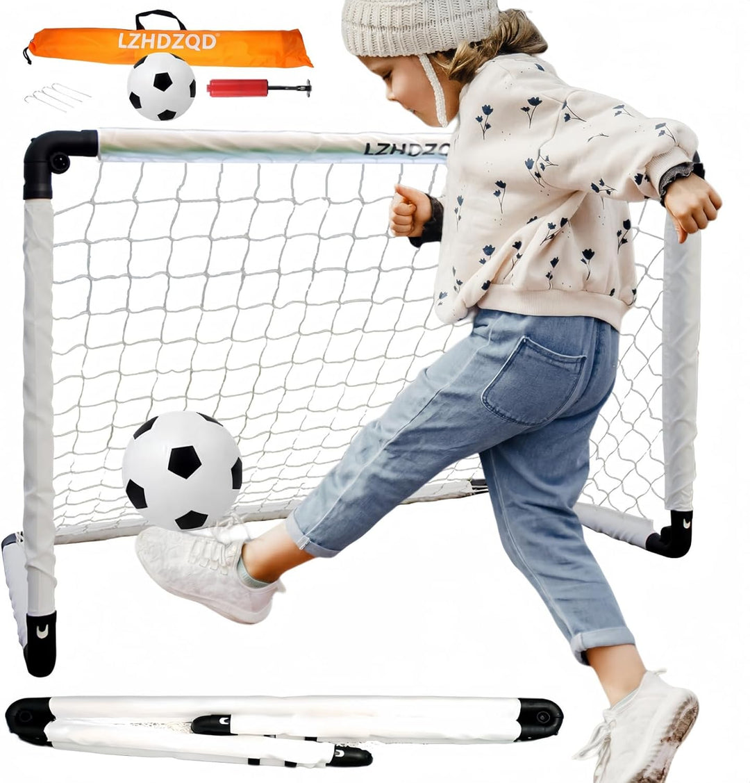 LZHDZQD Fussballtor, Kinder Fussballtor 60x45cm/ 90x60cm/ 115x80cm Fussballtore für Garten Kinder, F