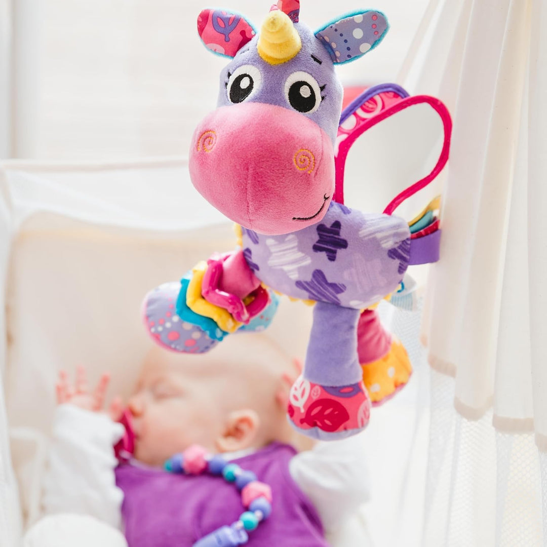 Playgro Activity Friend Stern Unicorn – Einhorn Aktivität für Neugeborene ab 0 Monaten mit Clip, leb