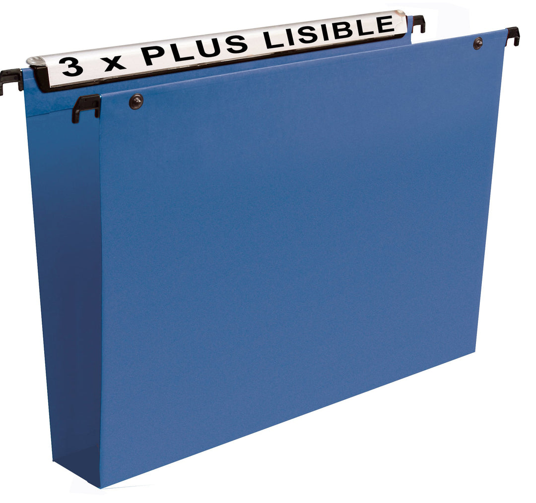 Esselte 10 Stück Hängemappen für Schubladen VMG – PP Boden 50 mm blau blau Boden 50 mm, blau Boden 5