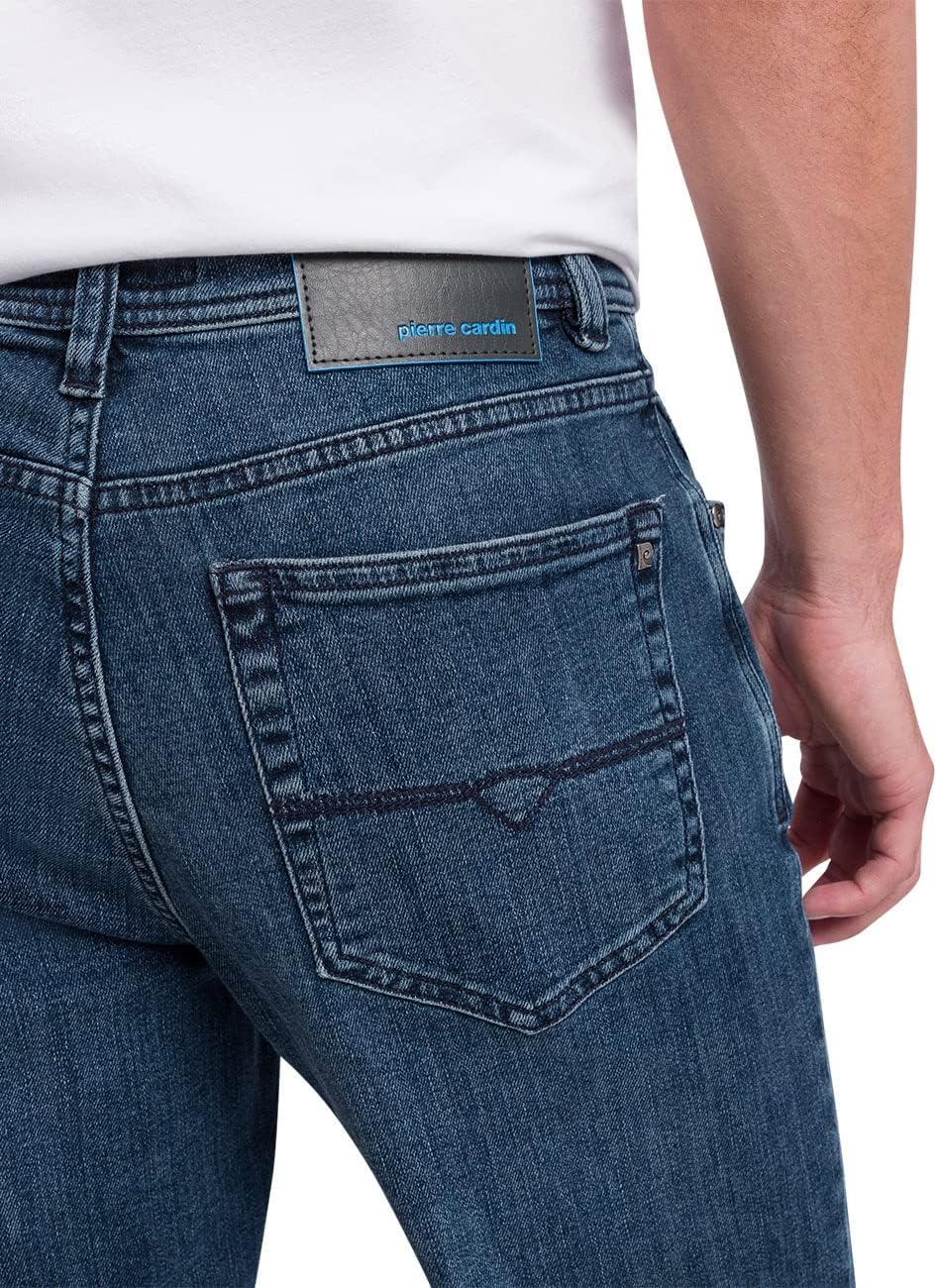 Pierre Cardin Herren Jeans 5-pocket Dijon Blau 32W / 34L Light Blue Used Buffies, 32W / 34L Light Bl