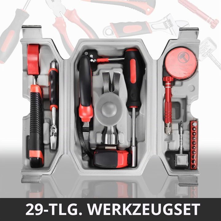 Hammer-Werkzeug-Set, tägliche Reparatur gefüllter Haushalt, Werkzeugkoffer, Zange, DIY-Reparatur-Kit