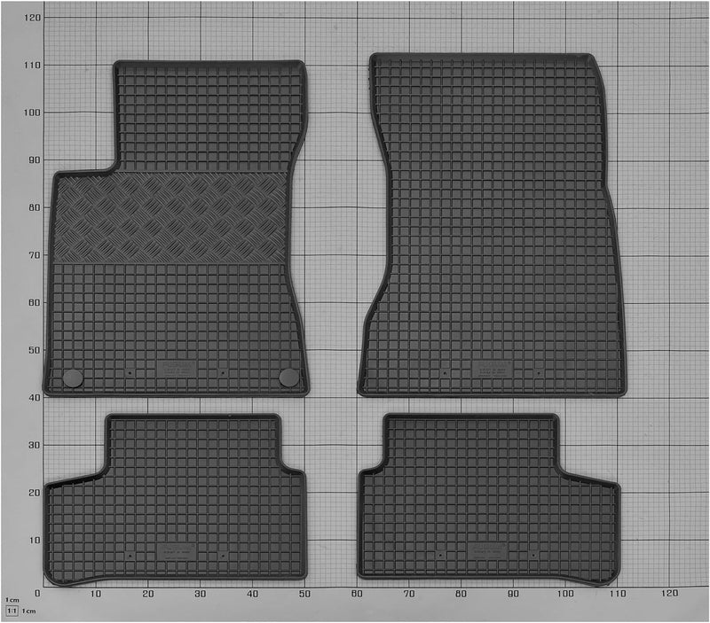 Stylisches Gummi- und Kofferraumwanne Set geeignet für Mercedes B-Klasse W247 ab 2019 - Schützen und