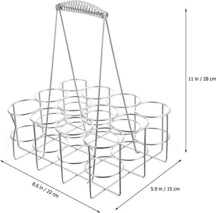 Metall Flaschenkorb Flaschenträger Bierträger Flaschenhalter Flaschen Tragekorb Getränkekorb Bierfla