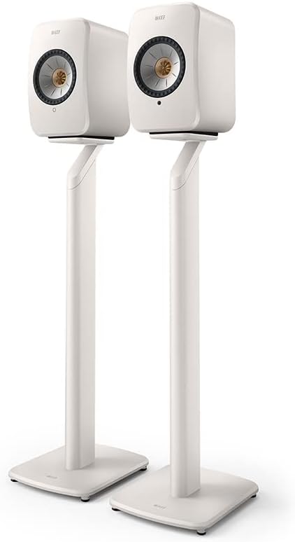 KEF S1 Standfuss für LSX- und LSX II-Aktivlautsprecher (Paar), Mineralweiss LSX S1 Weiss, LSX S1 Wei