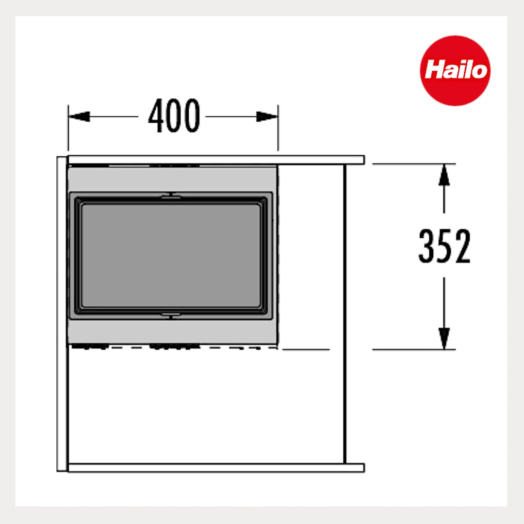 Hailo Abfallsammler 3608611 | Cargo Aqua Abfalltrennsystem für Spülenunterschrank | Trennung in 28 L