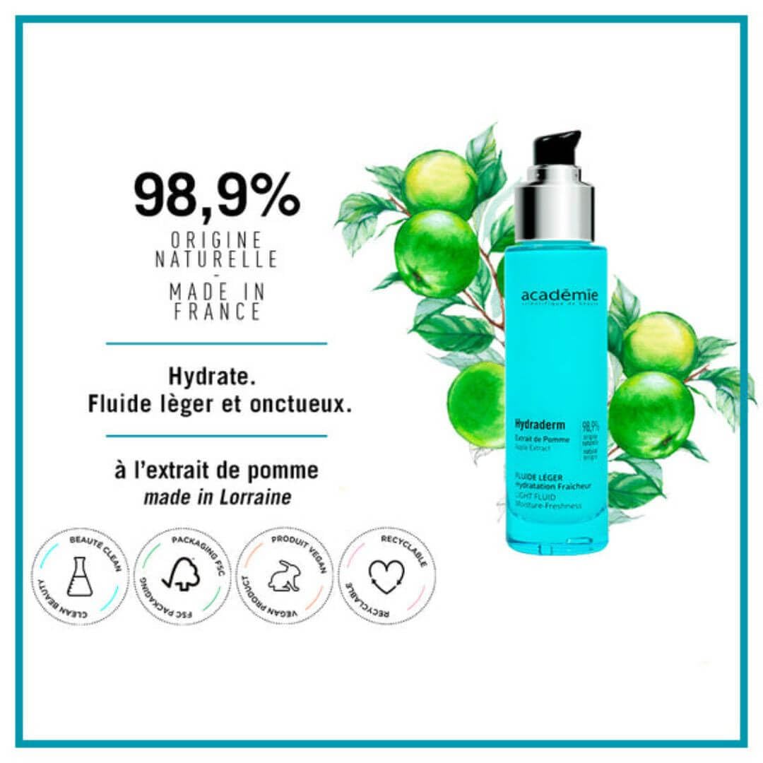Academie Hydraderm Fluide Leger Hydratation Fraicheur, 50 ml