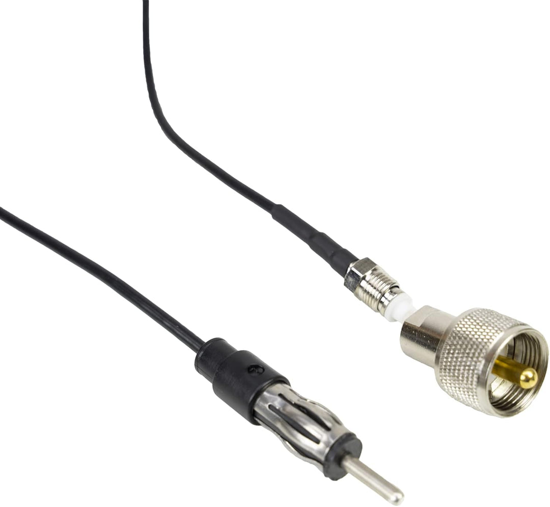 CB-Antenne PNI Duplex 2000 CB-FM, 26-28MHz (CB), 87-108MHz (FM), CB-Kabel und FM-Kabel 5 Meter, Glas