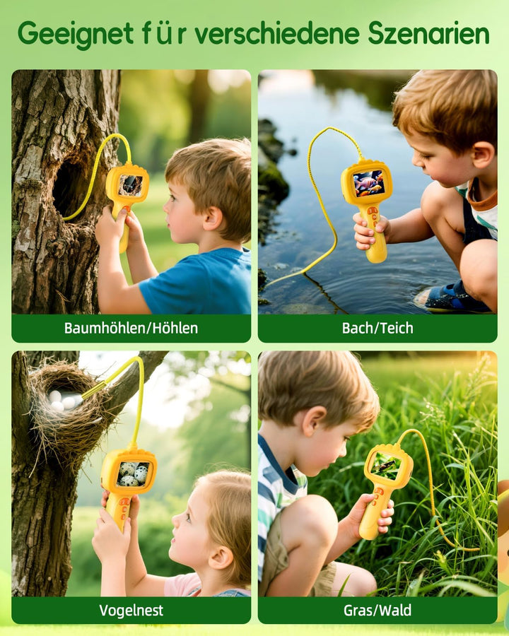 Endoskopkamera für Kinder, Ashfly 1080P Kinder Kamera, STEM Spielzeug für Outdoor Garten Camping Nat
