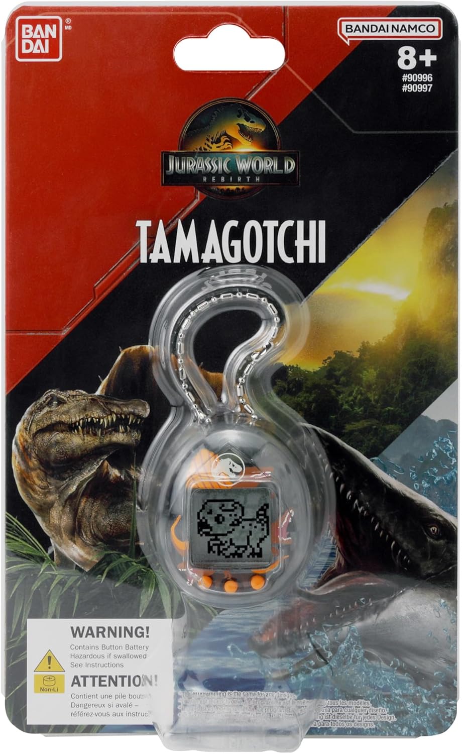 Bandai - Tamagotchi Nano Jurassic Brown - Braune Version Dino Spinosaurus - Interaktives Tamagotchi-
