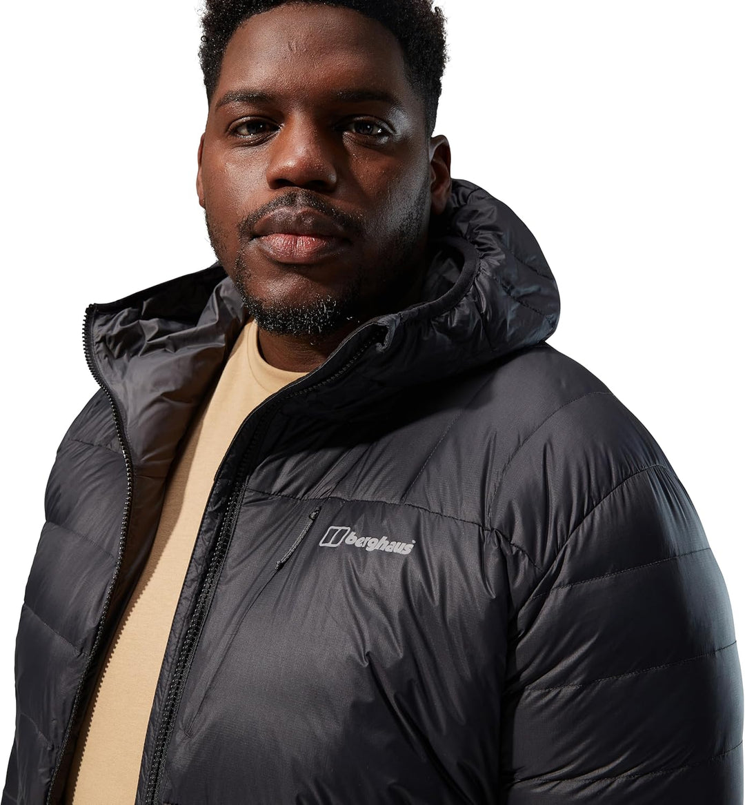 Berghaus Herren Silksworth Hooded Down Insulated Jacket S Jet Schwarz, S Jet Schwarz