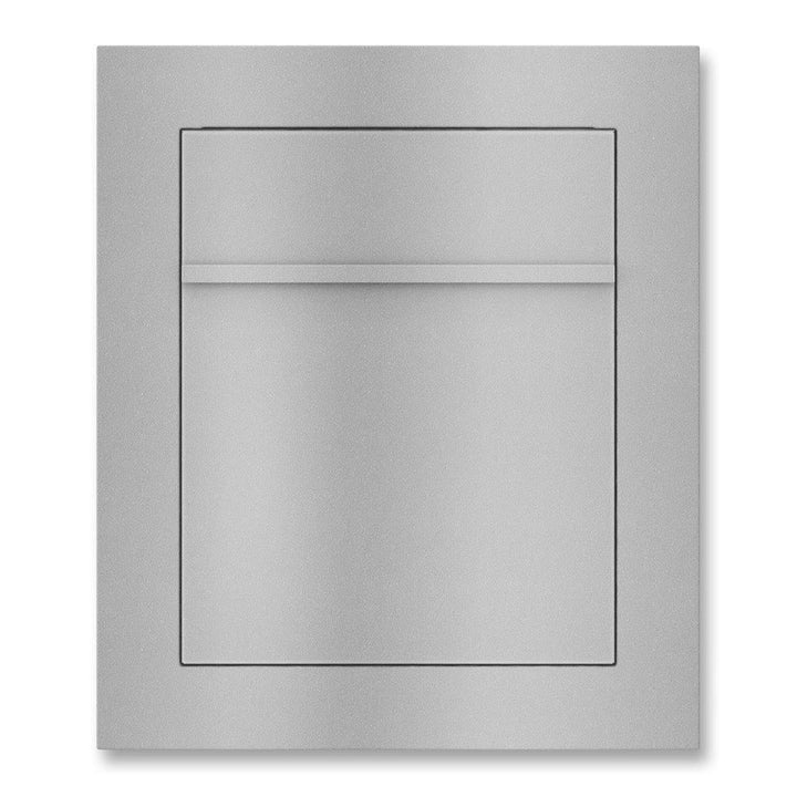 Metzler Unterputz Briefkasten Graualuminium RAL 9007 – Hochwertiger Einbaubriefkasten aus pulverbesc