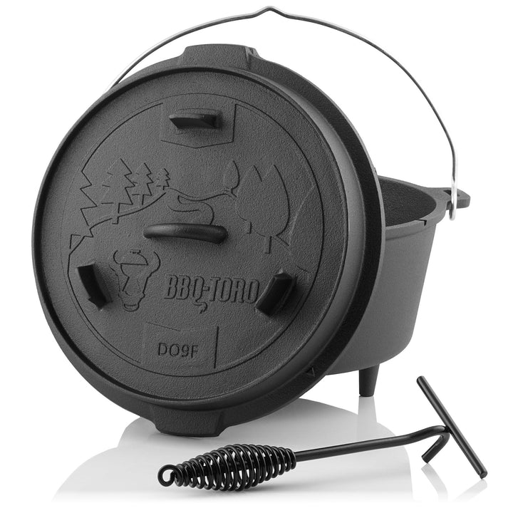 BBQ-Toro Dutch Oven Forest Serie | bereits eingebrannt - preseasoned | Verschiedene Grössen | Gussei