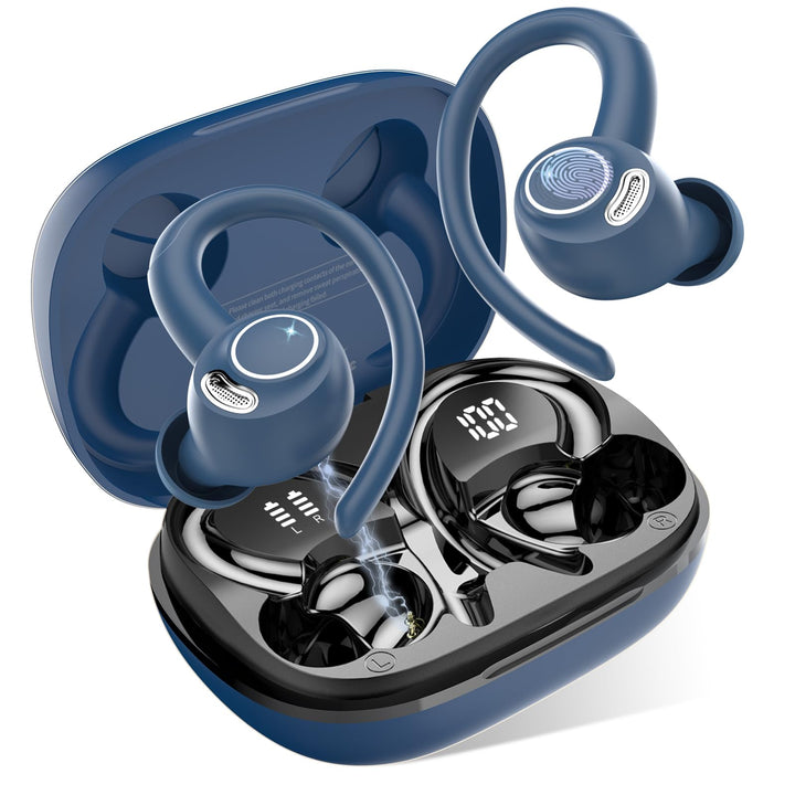 Bluetooth Kopfhörer Sport, in Ear Kopfhörer Kabellos Bluetooth 5.3 mit HD Mic, Herausragender Sound,