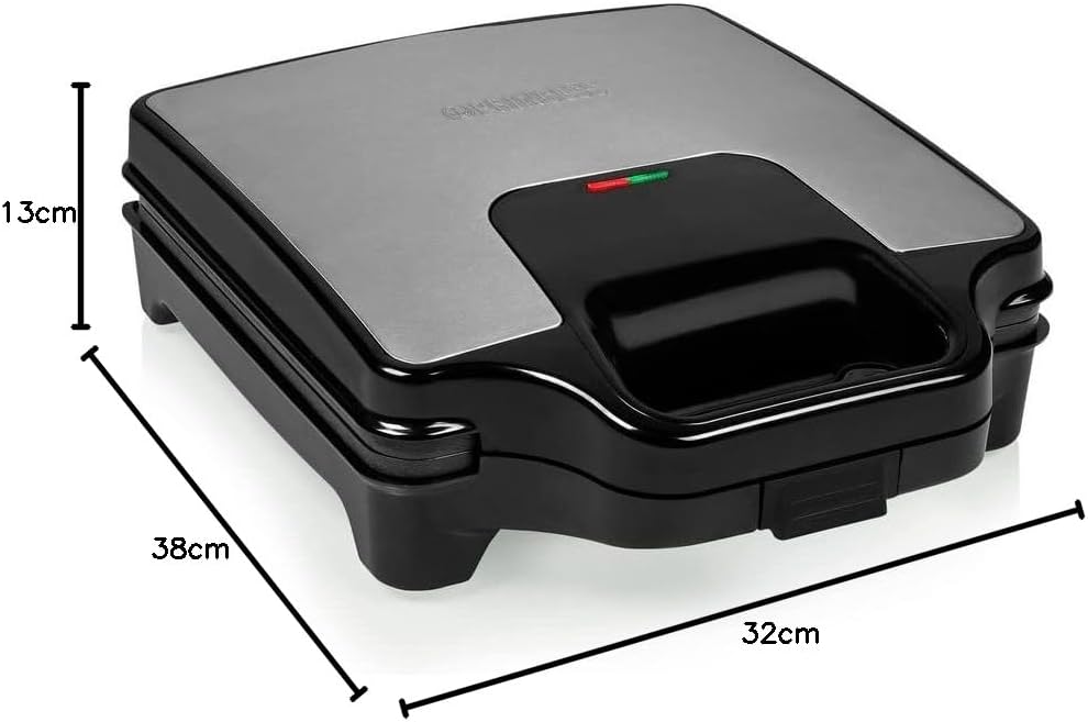 Princess Sandwichmaker Supreme XXL - für 4 Sandwiches - extra grosse Grillfläche 27,8 x 25,6 cm - 1