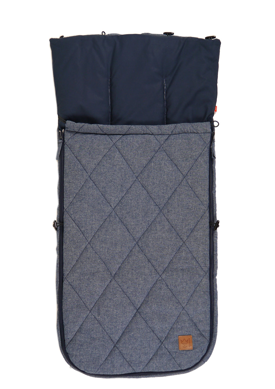 Kaiser Sommer Fusssack Nikko, navy melange, 89 x 40 cm, Navy Melange